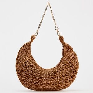 Zara Woven Shoulder Bag